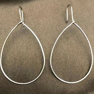 Silpada Slimline Oval Sterling Silver Earrings W2214